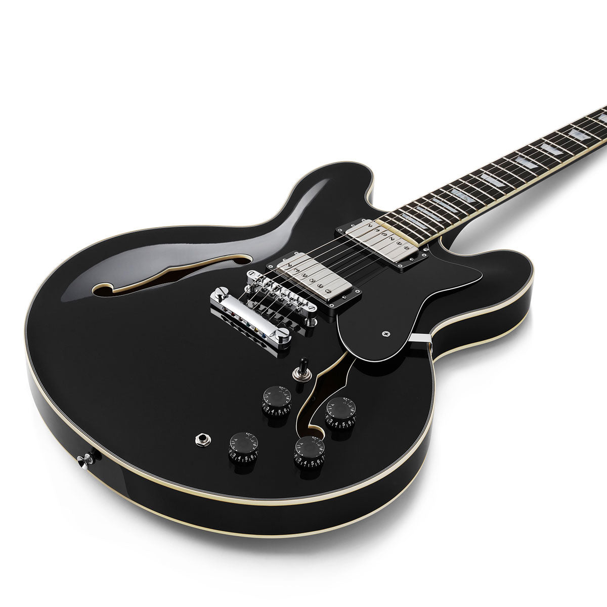 Donner DJP-1000 kit de guitarra eléctrica Jazz-Negro##