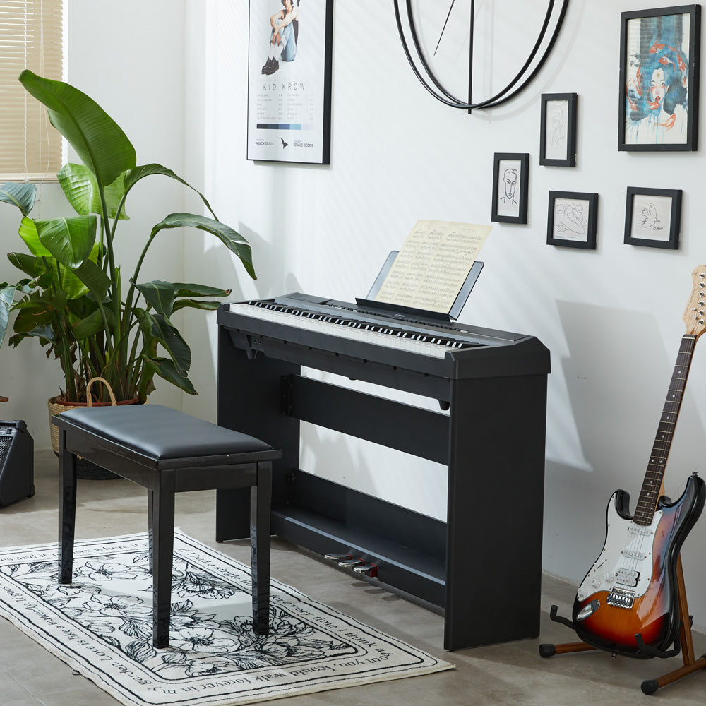 Donner DEP-20 teclado portátil de 88 teclas ponderadas con soporte para mueble
